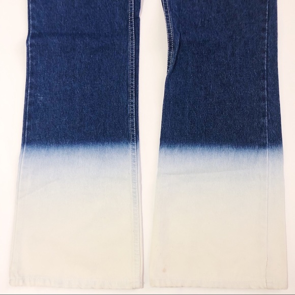 NWT Vintage Jordache Ombré Bleached Flare Jeans - Picture 3 of 5